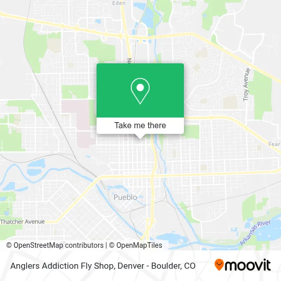 Anglers Addiction Fly Shop map