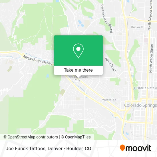 Joe Funck Tattoos map