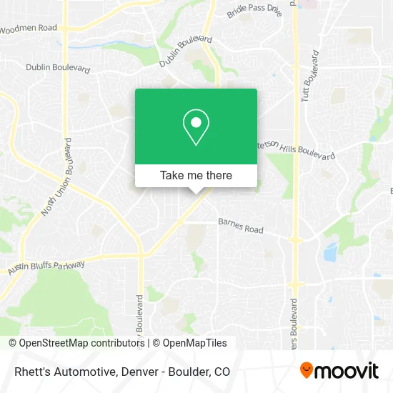 Rhett's Automotive map