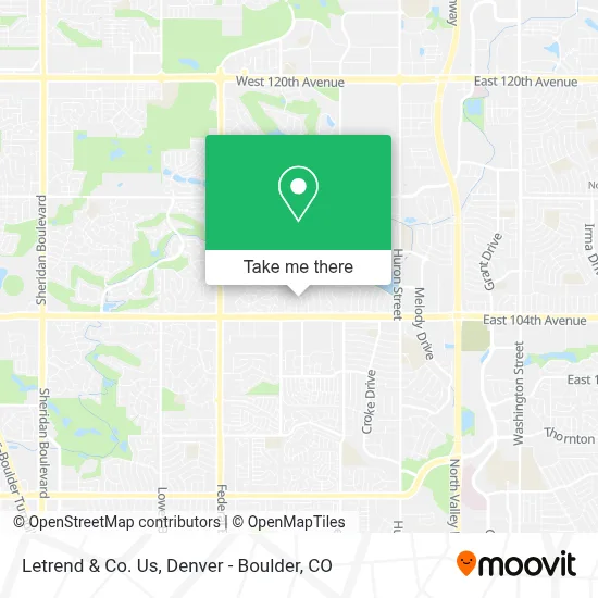 Letrend & Co. Us map