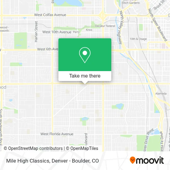 Mile High Classics map