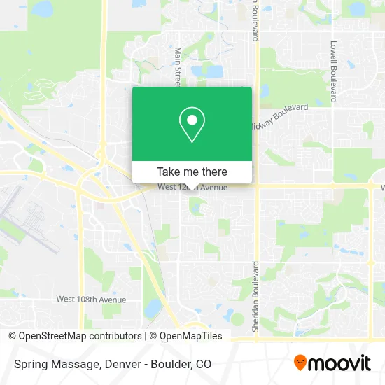Spring Massage map