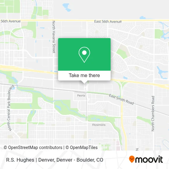 R.S. Hughes | Denver map