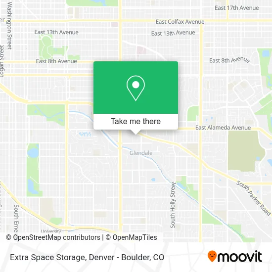 Extra Space Storage map