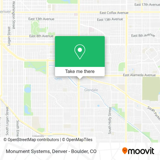 Monument Systems map