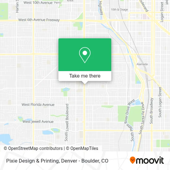 Pixie Design & Printing map