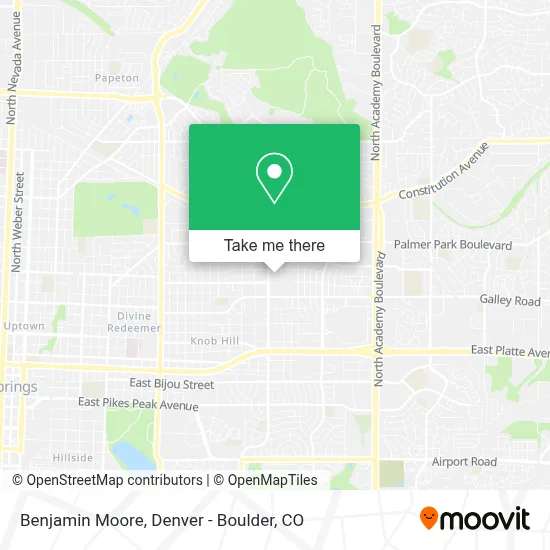Benjamin Moore map