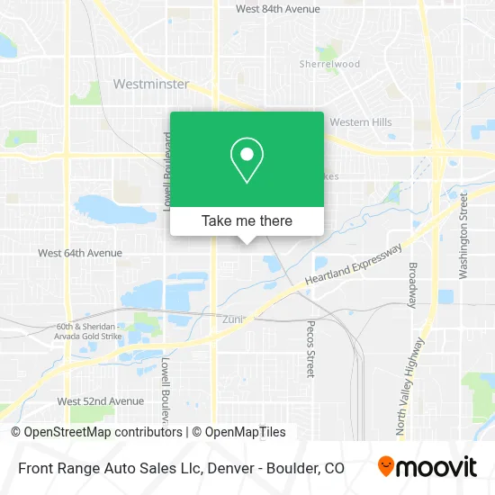 Front Range Auto Sales Llc map