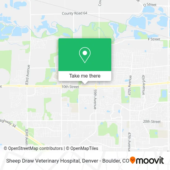 Sheep Draw Veterinary Hospital map