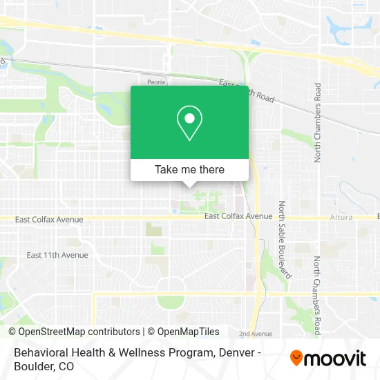 Behavioral Health & Wellness Program map