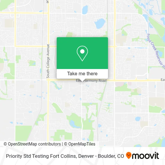 Priority Std Testing Fort Collins map