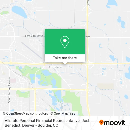 Allstate Personal Financial Representative: Josh Benedict map