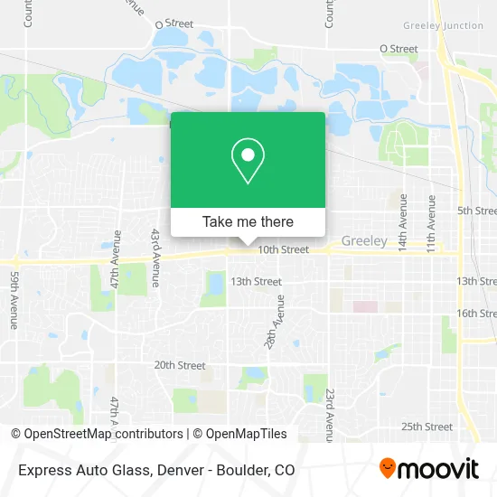 Express Auto Glass map