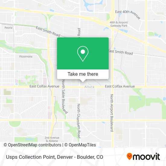 Usps Collection Point map