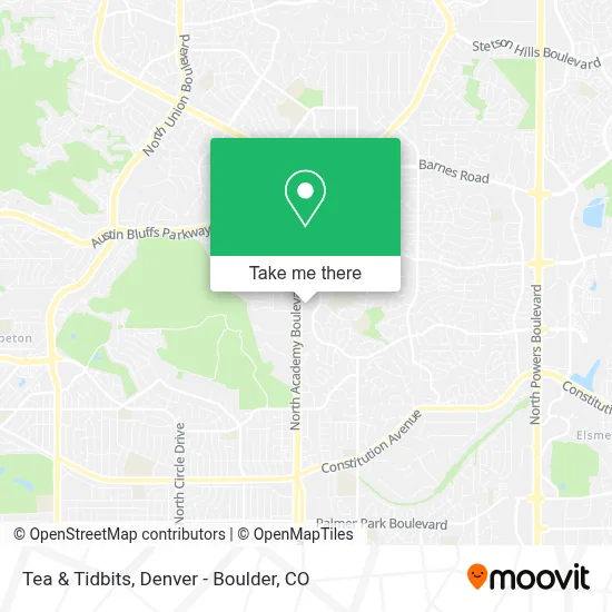 Tea & Tidbits map