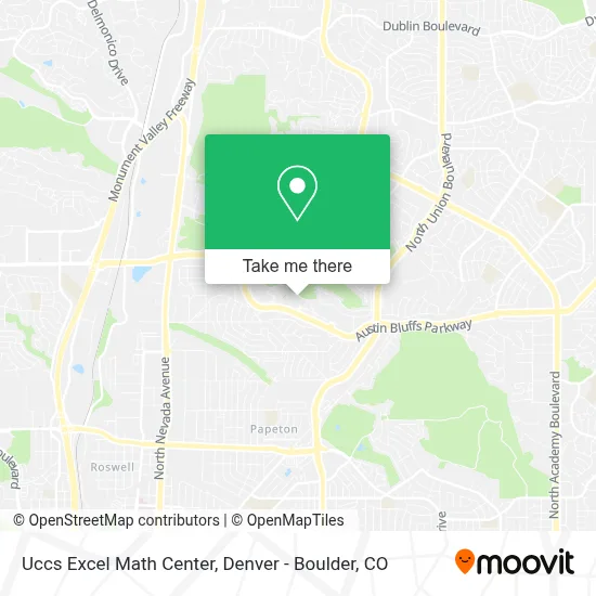 Uccs Excel Math Center map