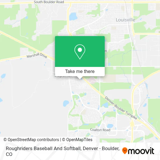 Roughriders Baseball And Softball map