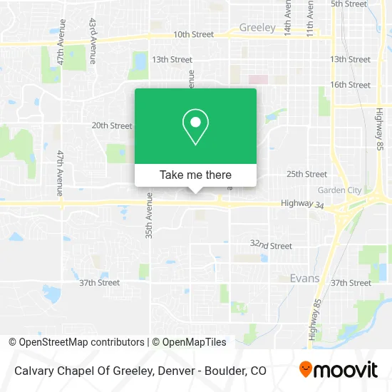 Calvary Chapel Of Greeley map