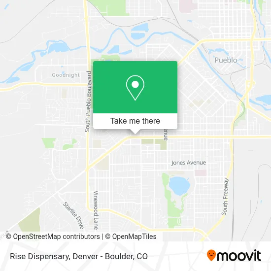 Rise Dispensary map
