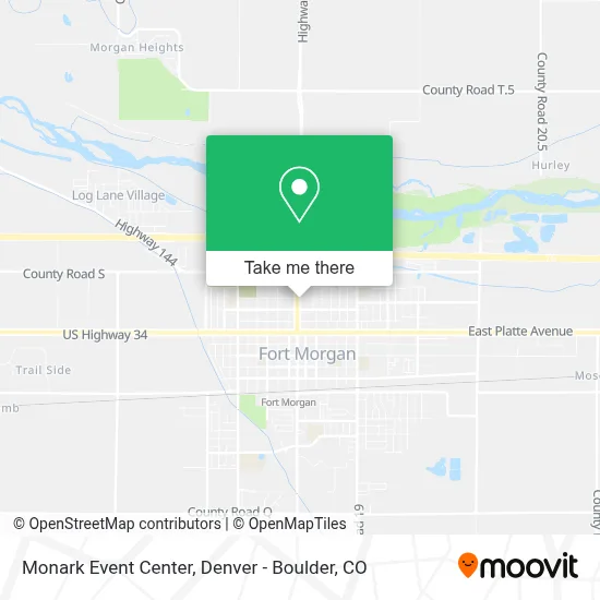 Monark Event Center map