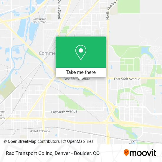 Rac Transport Co Inc map