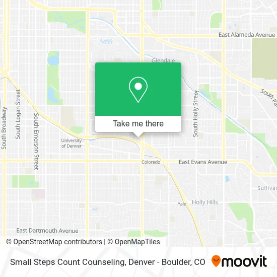 Small Steps Count Counseling map