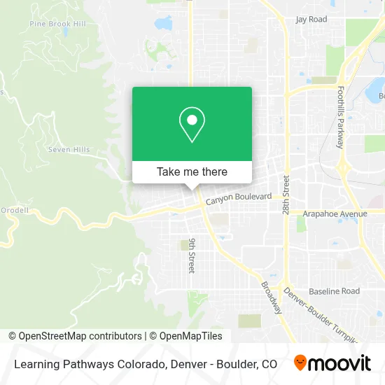 Learning Pathways Colorado map
