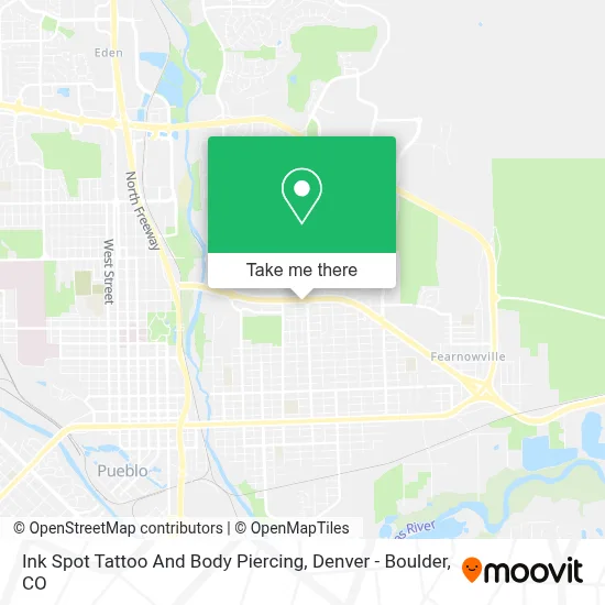 Ink Spot Tattoo And Body Piercing map
