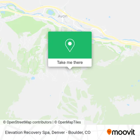 Elevation Recovery Spa map