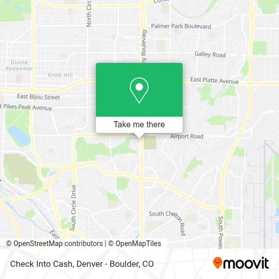Check Into Cash map