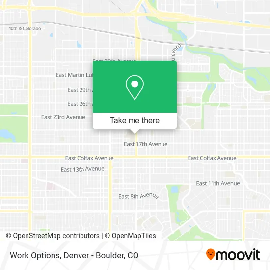 Work Options map