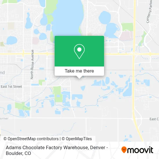 Adams Chocolate Factory Warehouse map