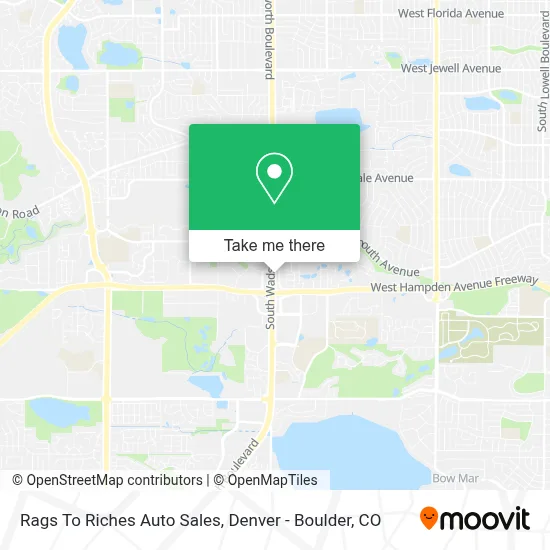 Rags To Riches Auto Sales map