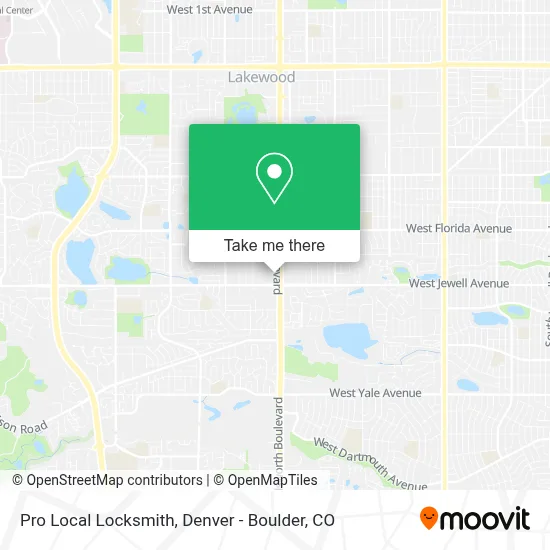 Pro Local Locksmith map
