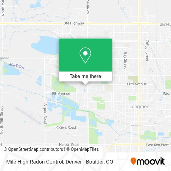 Mile High Radon Control map