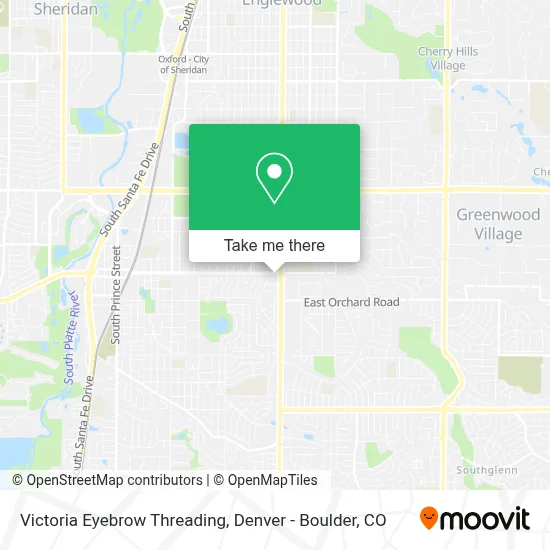 Victoria Eyebrow Threading map
