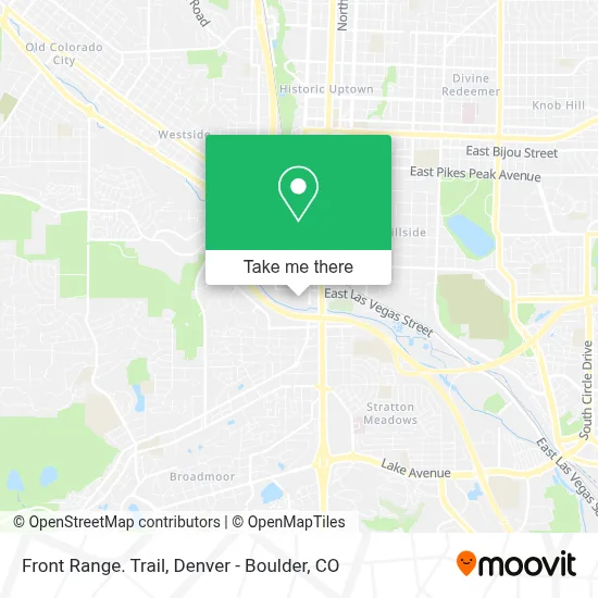 Front Range. Trail map