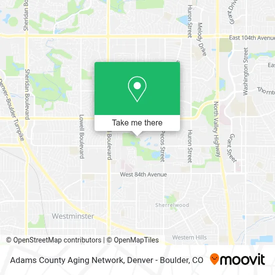 Adams County Aging Network map