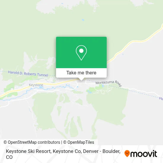 Keystone Ski Resort, Keystone Co map