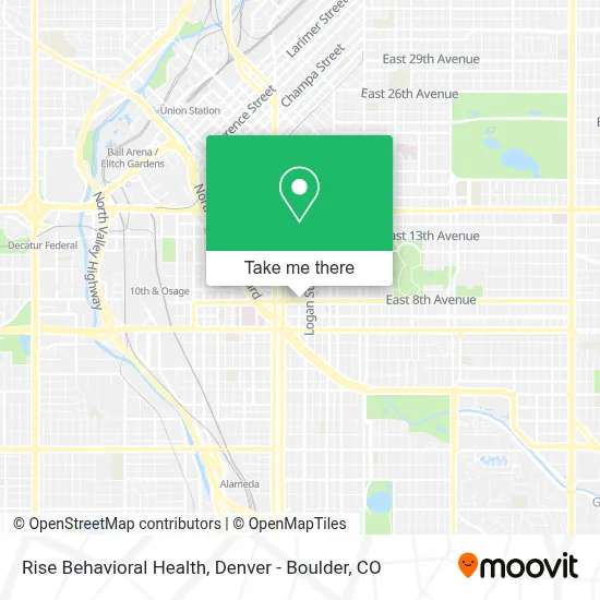 Rise Behavioral Health map