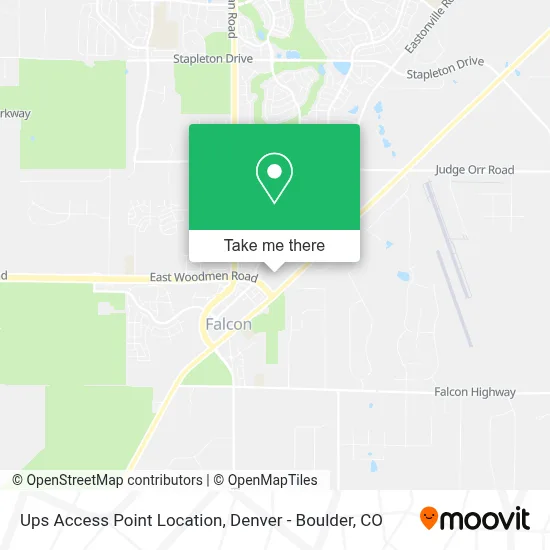 Ups Access Point Location map