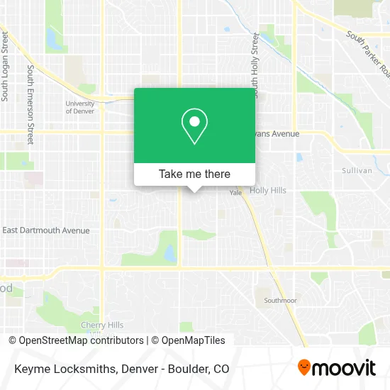 Keyme Locksmiths map