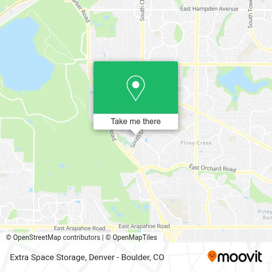 Extra Space Storage map