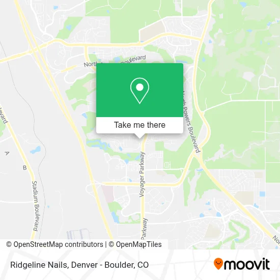 Ridgeline Nails map