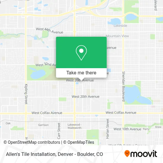 Allen's Tile Installation map