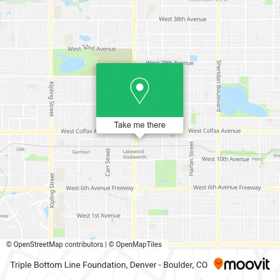 Triple Bottom Line Foundation map