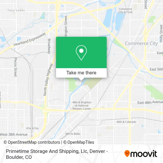 Primetime Storage And Shipping, Llc map