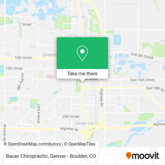 Bauer Chiropractic map