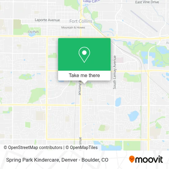 Spring Park Kindercare map
