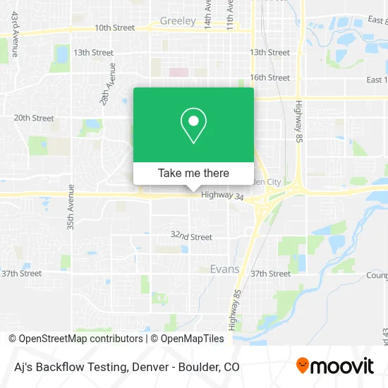 Aj's Backflow Testing map